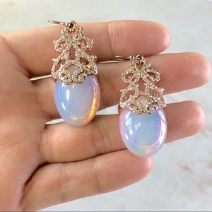 Jessica Simpson Iridescence, Rose Gold Earrings